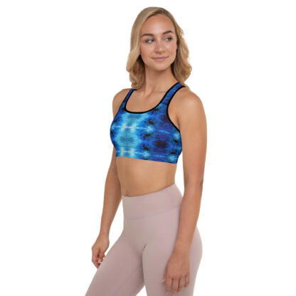 Cavis Blue Ocean Octopus Pattern Padded Sports Bra