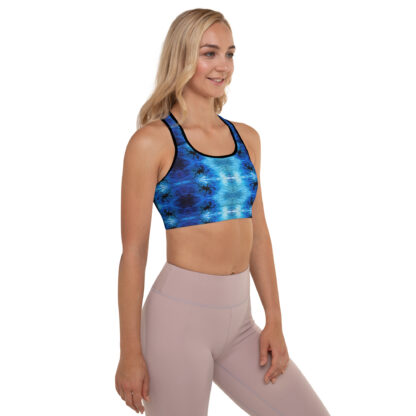 Cavis Blue Ocean Octopus Pattern Padded Sports Bra