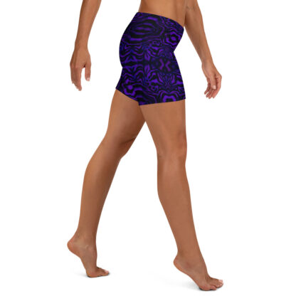 CAVIS Wunderpus Boy Shorts - yoga shorts - Purple Octopus Pattern - Right