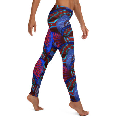 CAVIS Mandarinfish Pattern Colorful Leggings - Women's - Right