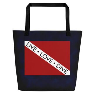 CAVIS Dive Flag Beach Bag - Live Love Dive