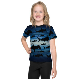 CAVIS Hammerhead Shark Pattern Kid's Shirt - Front