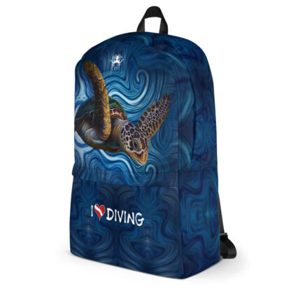 CAVIS Sea Turtle Backpack - I Love Diving - Right View