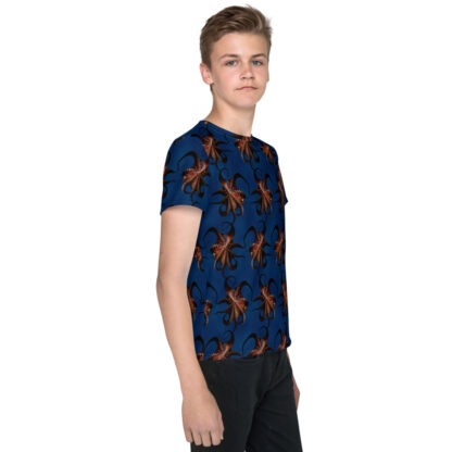 CAVIS Flying Octopus Pattern Youth Shirt - Right