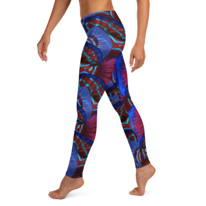 CAVIS Mandarinfish Pattern Colorful Leggings - Women's - Left