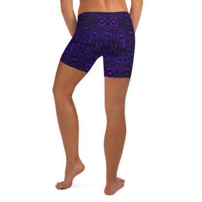 CAVIS Wunderpus Boy Shorts - yoga shorts - Purple Octopus Pattern - Back