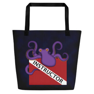 CAVIS Dive Flag Purple Octopus Beach Bag - Instructor