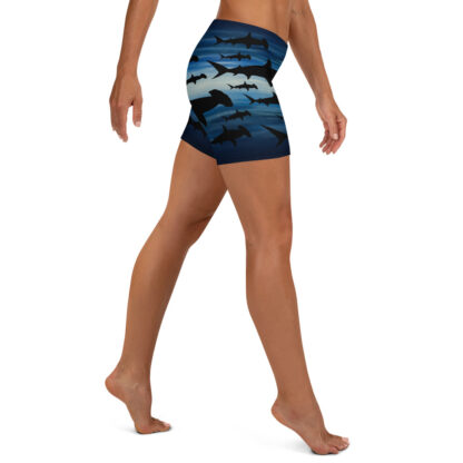 CAVIS Hammerhead Shark Women's Boy Shirts - Fitted Athletic Shorts - Right