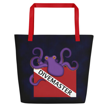 CAVIS Dive Flag Purple Octopus Beach Bag - Divemaster