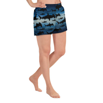 CAVIS Hammerhead Shark Pattern Athletic Shorts - Women's - Right