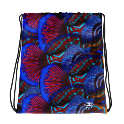 CAVIS Mandarinfish Pattern Drawstring Bag