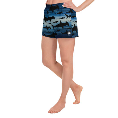 CAVIS Hammerhead Shark Pattern Athletic Shorts - Women's - Left