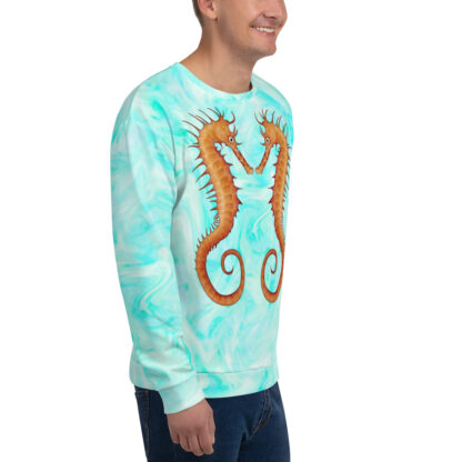 CAVIS Seahorse Sweatshirt - Light Blue - Men's - Right