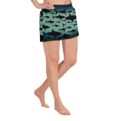 CAVIS Shark Pattern Athletic Shorts - Women's - Right
