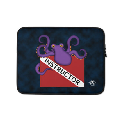 CAVIS Dive Flag Purple Octopus Laptop Sleeve - Instructor - 13"