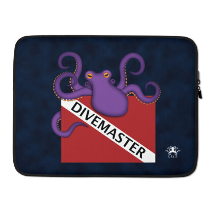 CAVIS Dive Flag Purple Octopus Laptop Sleeve - Divemaster - 15"