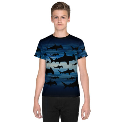 CAVIS Shark Pattern - Hammerhead - Youth shirt - Front view