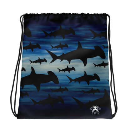 CAVIS Hammerhead Shark Pattern Drawstring Bag