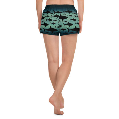 CAVIS Shark Pattern Athletic Shorts - Women's - Back