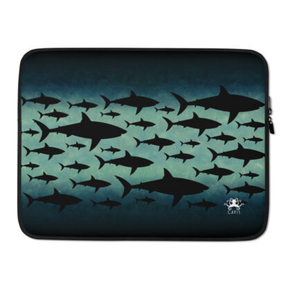 CAVIS Shark Pattern Laptop Sleeve - 15 inch
