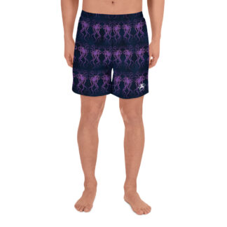 CAVIS Purple Octopus Men's Shorts - dark blue athletic shorts - Front