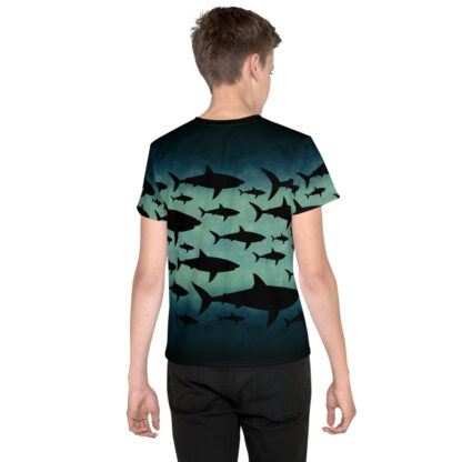 CAVIS Shark Pattern Youth Shirt - Back