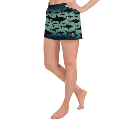 CAVIS Shark Pattern Athletic Shorts - Women's - Left