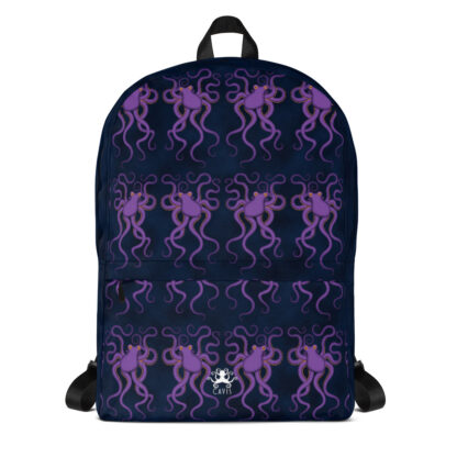 CAVIS Purple Octopus Pattern Backpack