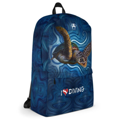 CAVIS Sea Turtle Backpack - I Love Diving - Right View