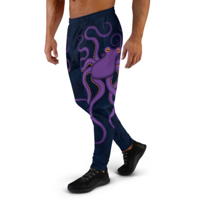 CAVIS Purple Octopus Joggers - Men's Sweatpants - Left