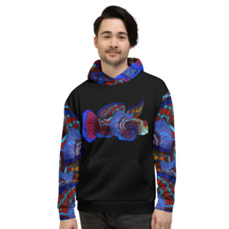CAVIS Mandarinfish Pattern Pull-over Sweatshirt Hoodie - Front