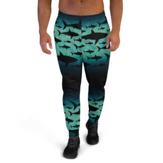 CAVIS Shark Pattern Joggers - Men's Sweatpants - Front