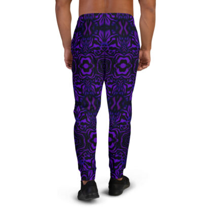 CAVIS Wonderpus Joggers - Purple Black Octopus Pattern Men's Sweatpants - Back