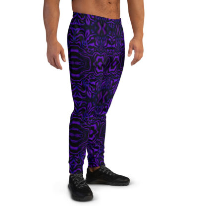 CAVIS Wonderpus Joggers - Purple Black Octopus Pattern Men's Sweatpants - Right