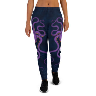 CAVIS Purple Octopus Joggers - Women's Sweatpants - Front