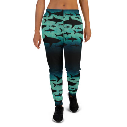 CAVIS Shark Pattern Joggers - Women's Sweatpants - Front