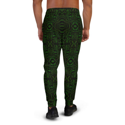 CAVIS Wonderpus Joggers - Green Black Octopus Pattern Men's Sweatpants - Back