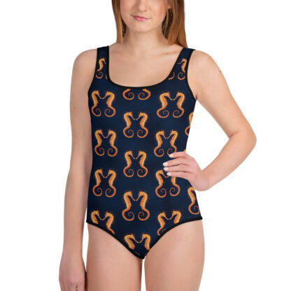 CAVIS Seahorse Girls Youth Swimsuit - Front