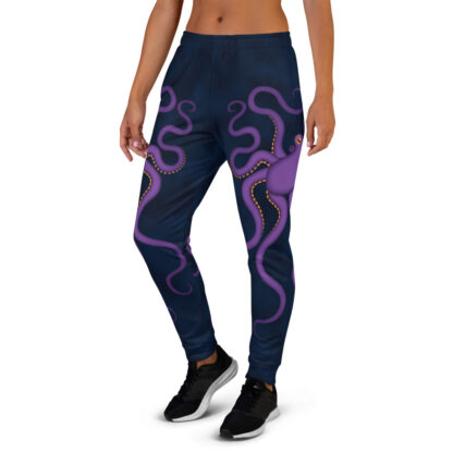 CAVIS Purple Octopus Joggers - Women's Sweatpants - Left