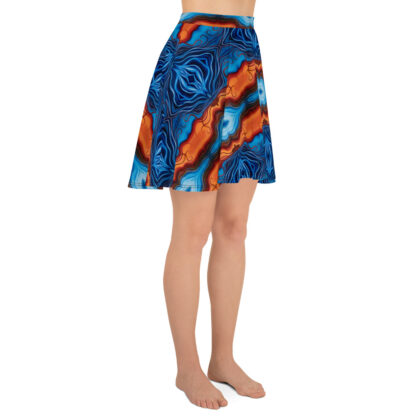 CAVIS Reborn Pattern Psychedelic Skater Style Flare Skirt - Right