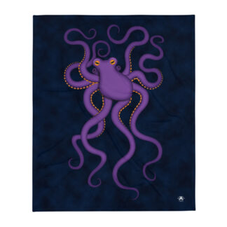 CAVIS Purple Octopus Soft Throw Blanket