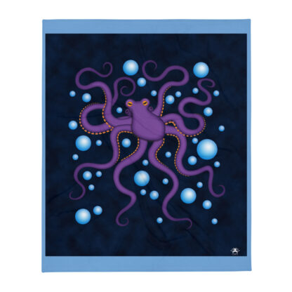 CAVIS Purple Octopus Soft Throw Blanket