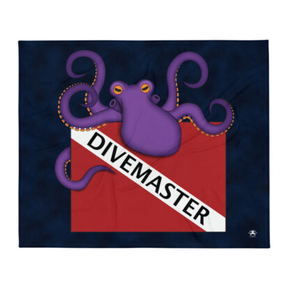 CAVIS Dive Flag Purple Octopus Soft Throw Blanket - Divemaster