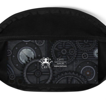 CAVIS Steampunk Octopus Gears Fanny Pack - Waist Bag - Inside Pocket