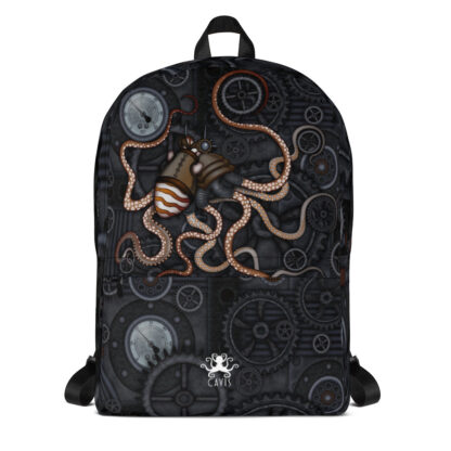 CAVIS Steampunk Octopus Gears Backpack - Front