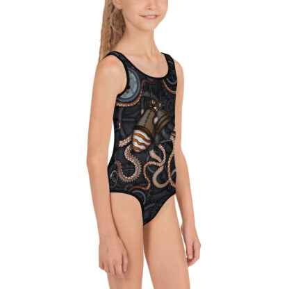 CAVIS Steampunk Octopus Girl's Swimsuit - Right