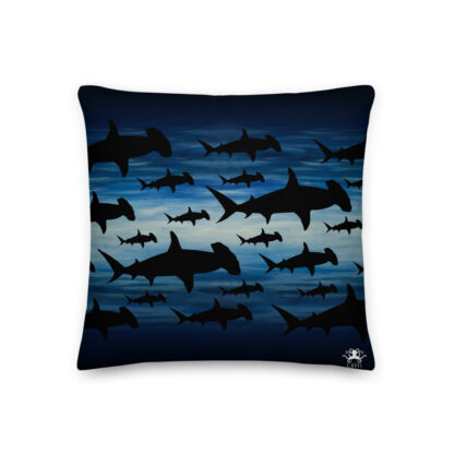 CAVIS Shark Pattern Hammerhead Pillow - Back