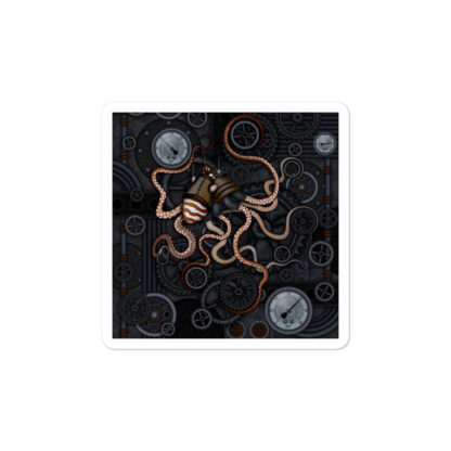 CAVIS Steampunk Octopus Gears Sticker - 3 Inch