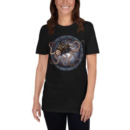 CAVIS Steampunk Octopus T-Shirt - Women's - Black
