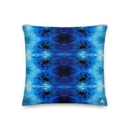 CAVIS Blue Ocean Octopus Pillow - Back